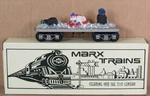 New/modern Marx 76013-3 Christmas Flatcar W/snowman/penguin (silver) O-gauge Nos. Fixed Price $79.99.