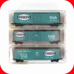 Scale *new York Central* Box Car Set #47056, 78926, 176252 -micro Trains 31192. Fixed Price $59.95.