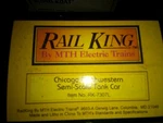 Mth By Railking Chicago Nw Semi-scale Tank Car #RK7307L. Fixed Price $39.99.