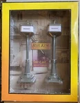 Mth Railking No 57 Die Cast Gray 2 Lamp Post Light Set 30-1068. Fixed Price $49.99.