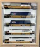 Walthers 305 Thrall 5-UNIT Articulated Double Stack Car Ttx New Image HO7942. Fixed Price $146.71.