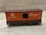 Vintage Hafner Grand Canyon Line Boxcar Atsf O/O27 Gauge Tin Train. Fixed Price $23.40.