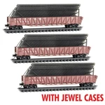 Micro-trains 98302242 Atsf Santa Fe 50' Drop End Gondola Set Car Frame Load. Fixed Price $106.95.