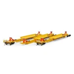 Athearn Ho Ttrx #360821 57' Trinity Spine Car 3-PACK ATH15670. Fixed Price $109.95.