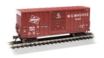 Bachmann 18255 Scale Hi-cube Boxcar Milwaukee Road 4603. Fixed Price $36.99.