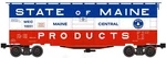 Ready Made Trains (rmt) 96452 Gauge Boxcar State Of Maine Products Centr. Fixed Price $34.99.