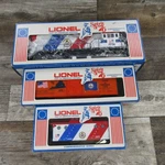 Lionel Spirit Of '76 Diesel Locomotive, Caboose, Virginia Box Car 1776 7610 7600. Fixed Price $148.95.