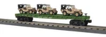 Mth #30-76887 Us Army (desert) Flatcar With Willy's Transport Jeeps. Fixed Price $99.99.