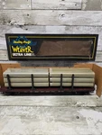 Weaver Gauge 3-RAIL 50' Flat Car W/ Pipe Load Pennsylvania #469561. Fixed Price $49.95.