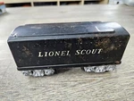 Lionel Railroad Trains Lines Post War 1001T Scout Tender - Some Rust. Fixed Price $12.99.