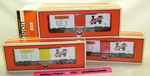 Lionel New 6-39344 Monopoly Boxcar 3-PACK #5. Fixed Price $165.00.