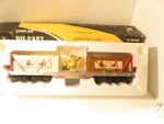 Vintage K-line Trains K693-5301 Scale Circus Transport Flat Car W/FIGS.-NEW-HC2. Fixed Price $119.00.