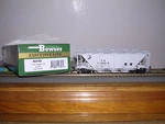 Bowser #40761 Conrail "gray" H-30 3-BAY Covered Hopper Car #74017 H.o. 1/87. Fixed Price $29.99.