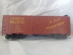 Accurail Ho Scale Union Pacific 40 Box Car 102029 W/kadees And Metal Wheels. Fixed Price $20.00.