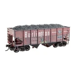 Micro-trains 2500-004 Chicago Burlington Quincy Cb&q 33' Twin Bay Coal Hopper. Fixed Price $49.95.