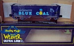 Weaver Scale Ultra Line Rdg Reading Blue Coal 2 Bay Hopper 3 Rail Nos. Fixed Price $52.00.
