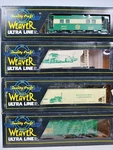 Weaver Dillon Floral Corp Gauge Freight Car Set Ultra Line Nos Rare 1:48 Scale. Fixed Price $211.59.