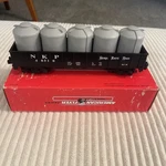 American Flyer 6-48510 Nickel Plate Road Gondola With Canisters Gauge. Fixed Price $12.85.