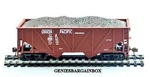 Scale Union Pacific 36' Hopper Car With Coal Load Mantua - New In Box 729622. Fixed Price $15.00.