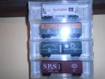 Micro-trains #20226-2 Fallen Flags 4 Pack -sp&s, Gn, Np Cb&q. Fixed Price $60.00.