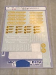 Microscale Decals Ho 87-3: Southern Pacific Freight Hydracushion PARTIAL#2. Fixed Price $8.00.