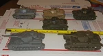 (G-6) 4 Roco & 2 Unknown Wwii German Panzer Iv Tanks. Different Scales. As Is.. Fixed Price $28.00.