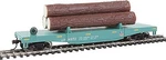 Walthers-trainline Dump Car W/3 Logs Union Pacific #14972 Model. Fixed Price $21.89.