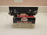 Atlas Scale 2 Bay Offset Side Hopper No. 1856 Jersey Central (crp). Fixed Price $21.99.