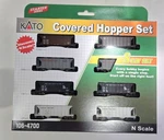 Scale Kato 106-4700 2 Bay Covered Hopper 8 Car Set (new Nib). Fixed Price $89.95.
