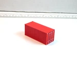 Ho Scale 20 Foot Shipping Containers 3D Printed (set Of 6) Multiple Colors!!!. Fixed Price $13.00.