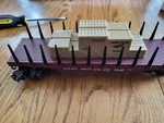 Lionel Santa Fe Flat Car & Load Train Model 6-9823 W/ Box. Fixed Price $19.99.