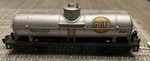 American Flyer 24325 Gulf Tank Car Solid Knuckle Couplers Version. Fixed Price $19.00.