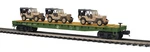 Mth Premier #609153 Us Army 60' Flat Car W' Willys Transport Vehicles 20-95673. Fixed Price $99.00.