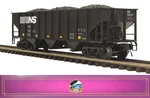 Mth Premier 20-97737 Norfolk Southern 70-TON 3-BAY Hopper Car O-gauge Nos. Fixed Price $79.99.