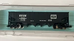 Scale Trix 4 Bay Open Hopper Chicago Outer Belt Line Ej&e 70127 Freight Train. Fixed Price $14.00.