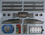 Marklin 8194 Z Scale T3 Extension Set W/ Electric Turnouts. Fixed Price $258.69.