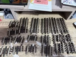 Lot Of 19 Atlas Scale Rail Track Small Pieces - 3.5 2IN Assortment. Fixed Price $75.00.