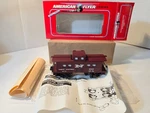 American Flyer 6-48707 New Haven Square Window Caboose Maroon Illuminated Ob. Fixed Price $27.50.