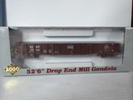 Proto 2000 Series Ho Scale 52'6" Drop End Mill Gondola Kit Slsf #61732 - Nos. Fixed Price $16.00.