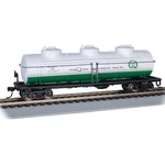 Bachmann Industries Ho 40' Three Dome Tank Car Quaker State #721 BAC17110. Fixed Price $45.00.