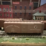 Athearn Ho Scale 40 Box Car Northern Pacific 15827 W/kadees. Fixed Price $8.99.