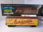 Weaver Ultraline 3-RAIL U3126L Edelweiss Wood Side Refrigerator Car R# 18305 New. Fixed Price $49.99.