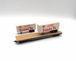Tyco 354A Santa Fe 50' Piggyback Flat Car Atsf 90806 Ho Scale / Read!!. Fixed Price $7.99.