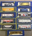 Vtg Lot Of 11 Ahm Ho Scale Freight Cars/rivorossi Multiple Rr Seedescription Nib. Fixed Price $109.95.
