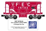 Rmt 96799-04 Fec Florida East Coast Ore Car With Load Ga Rail Rd. # 16393. Fixed Price $32.95.