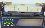 Weaver Scale Ultra Line 50' Bulkhead Flat Car Alaska Rr / Load 3 Rail Nos. Fixed Price $55.00.