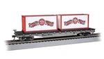 Bachmann Ringling Bros. Flat Car With Containers #80701 - Ho Scale Model Train. Fixed Price $55.00.
