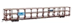 Walthers Ho Scale 89' Tri-level Open Auto Rack Great Northern Rttx #501922. Fixed Price $12.93.