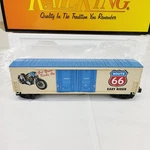 Railking Mth 30-71098 Route 66 Motorcyle Car Scale Train Boxed Mint. Fixed Price $58.00.