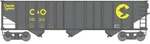 Bachmann Bethlehem Steel 100-TON 3-BAY Hopper Chessie System (c&o) # BAC18744. Fixed Price $34.46.